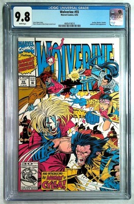 Wolverine #55 CGC 9.8 White Pages 1992 Marvel Comics Gambit Jubilee X-Men