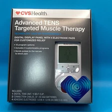 CVS Health Advanced TENS Targeted Muscle Therapy Digital Display 15 Programs NEW