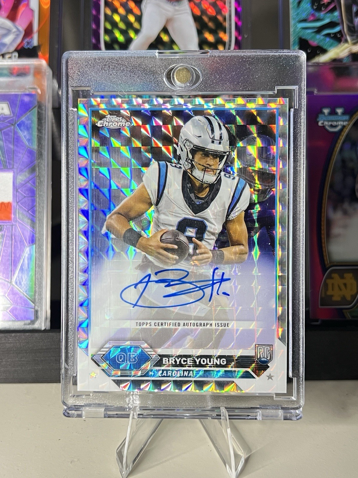 2023 Topps Composite Bryce Young Chrome Auto RC Geometric Refractor