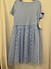 NWT Wonder Nation Rib Short sleeve Floral Tulle Tutu Dress Girls Blue many sizes