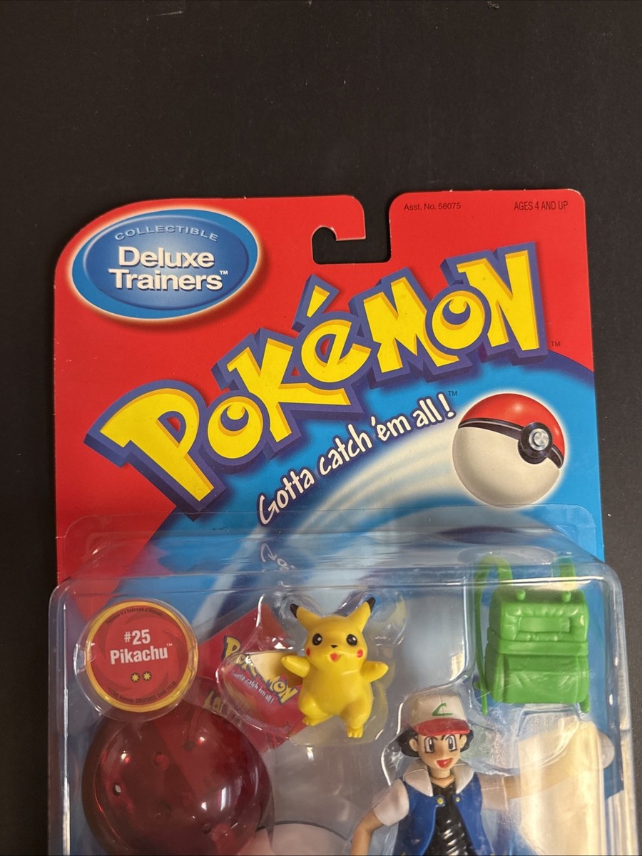 Hasbro Pokemon Trainers Ash & #25 Pikachu Deluxe Figure