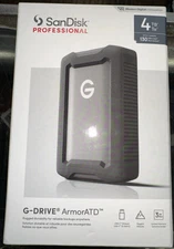 SanDisk Professional 4TB G-DRIVE ArmorATD USB-C Portable HDD-SDPH81G-004T-GBA1D