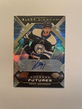 2022-23 Upper Deck Black Diamond Futures #d/35 Gold - Kent Johnson - Rookie Auto