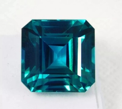 Grandidierite Bluish Green Asscher Cut 10 Ct Natural Certified Loose Gemstone