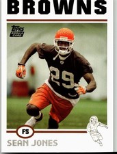 Sean Jones 2004 Topps Football Cleveland Browns