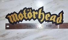 Motorhead Back Patch 12" x 4" Inches Custom Embroidered Shimmery Logo