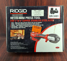 RIDGID RP 115 Mini Press Tool Kit for 1/2 in. 3/4 in. 12V Li-Ion Battery (Read)
