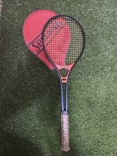 SPALDING Tennis Racket w/ Cover 1970 s Metal Model 12043, 4-5/8 Grip Size Vntg.