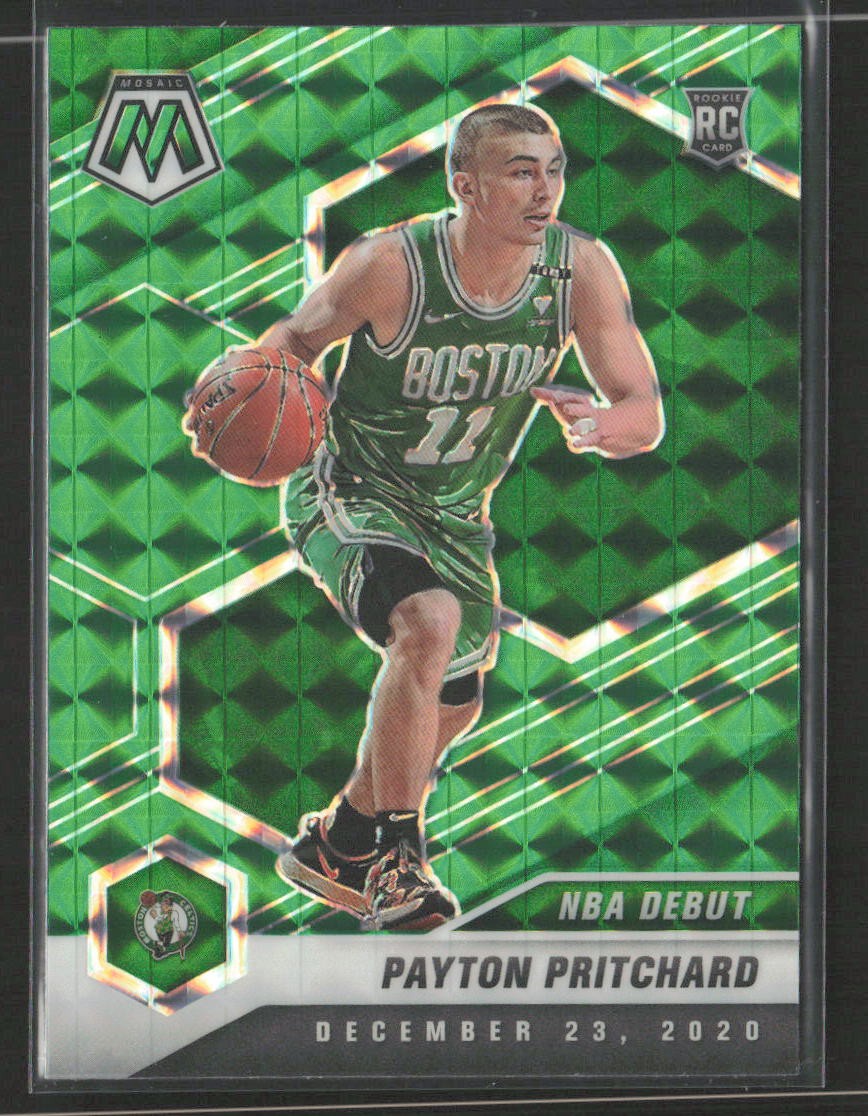 Payton Pritchard 2020-21 Panini Mosaic #269 Mosaic Green Boston Celtics