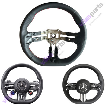 OEM Mercedes AMG W290 W223 W213 W206 W465 Lenkradkranz schwarz Leder Supersport