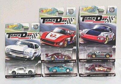 Hot Wheels Car Culture Track Day Set Porsche 964, 935, Datsun, VW