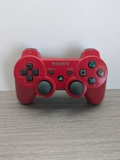 Sony Playstation 3 PS3 DualShock 3 Controller Red Genuine CECHZC2U TESTED
