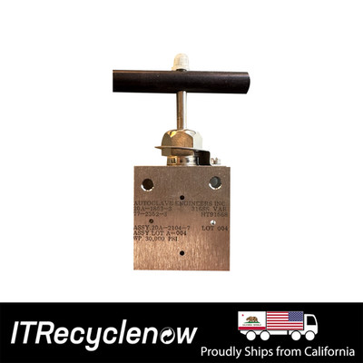 Autoclave Engineers 20A 1853 3 Stainless Steel Valve | 30,000 PSI High Pressure