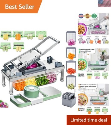 Vegetable Chopper Veggie Cutter Onion Food Potato Dicer with Container