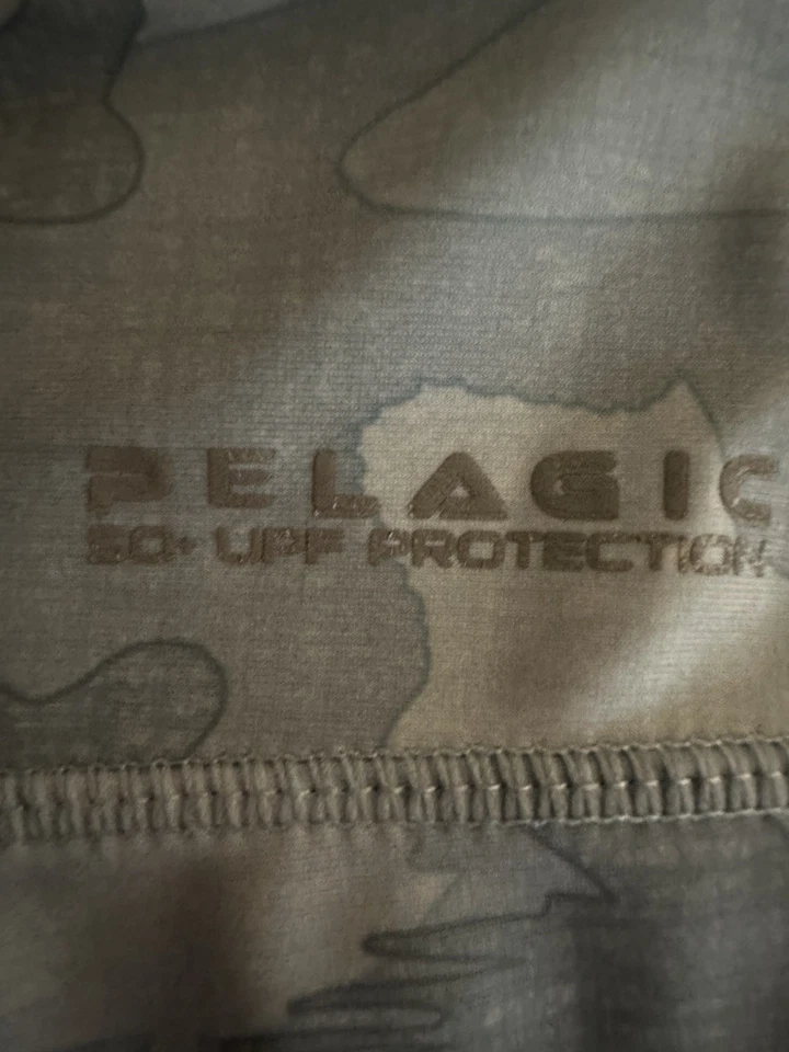 Leggings de tornozelo femininas PELAGIC Performance média natação peixe azul camuflagem UPF50 nova sem etiquetas - Imagem 4 de 4