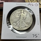 1916 D Walking Liberty Half Dollar Coin