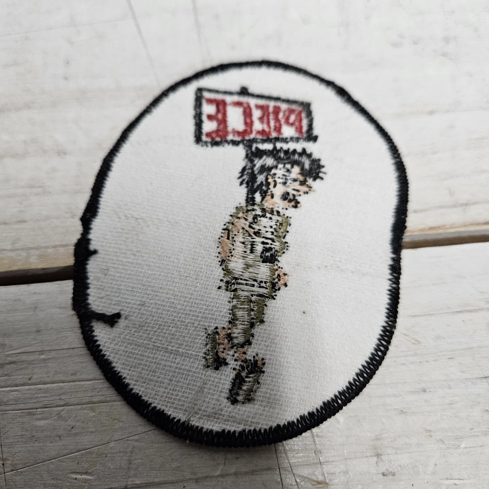 Vintage 60s 70s Piece Peace War Protest Hippie Patch Sew On - Image 3 of 4