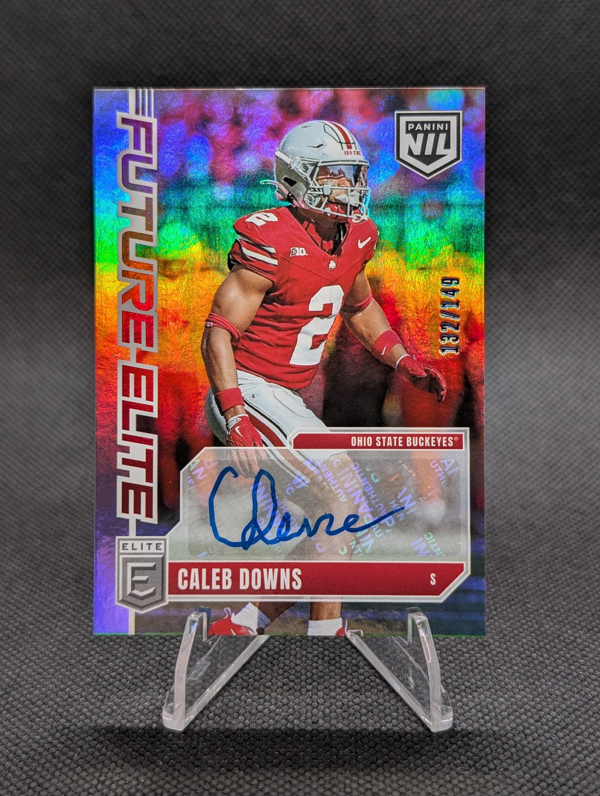 2025 Panini Donruss Elite CALEB DOWNS Future Elite NIL Auto #’d /149 Buckeyes