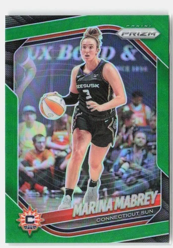 2025 Panini Prizm WNBA #18 Marina Mabrey Green Prizms