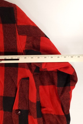 Woolrich Mackinaw Heavy Wool Nylon Blend Buffalo Check Jacket Coat Mens 50 - Picture 5 of 7