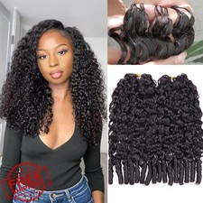 YMS Burmese Curly Crochet Human Hair 22" 60g 3c4a Pre Looped Extensions