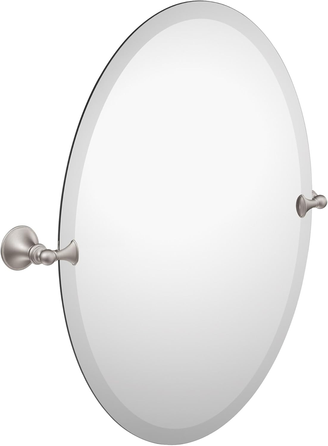 26-inch X 22-inch Frameless Pivoting Bathroom Mirr