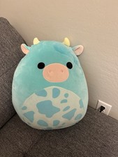 Tuluck the Blue Cow Squishmallow 16 Easter 2023 Ultra Rare BRAND NEW w/ Tag