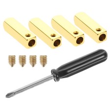 1 Set Shoelace Quadrilateral Shoelace Tips Golden DIY Shoelaces Head