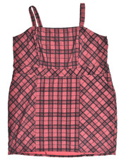 Torrid Womens Size 4 Red Plaid Sleeveless Fit & Flare Padded Bust Mini Dress