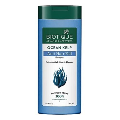 Biotique Ocean Kelp Anti Hairfall Shampoo | Intensive Hair Growth Therapy,180ML