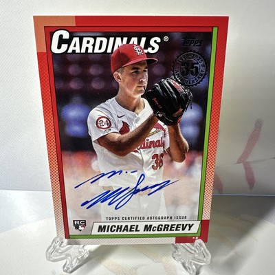 2025 Topps Series 2 1990 On Card Auto Michael McGreevy RC