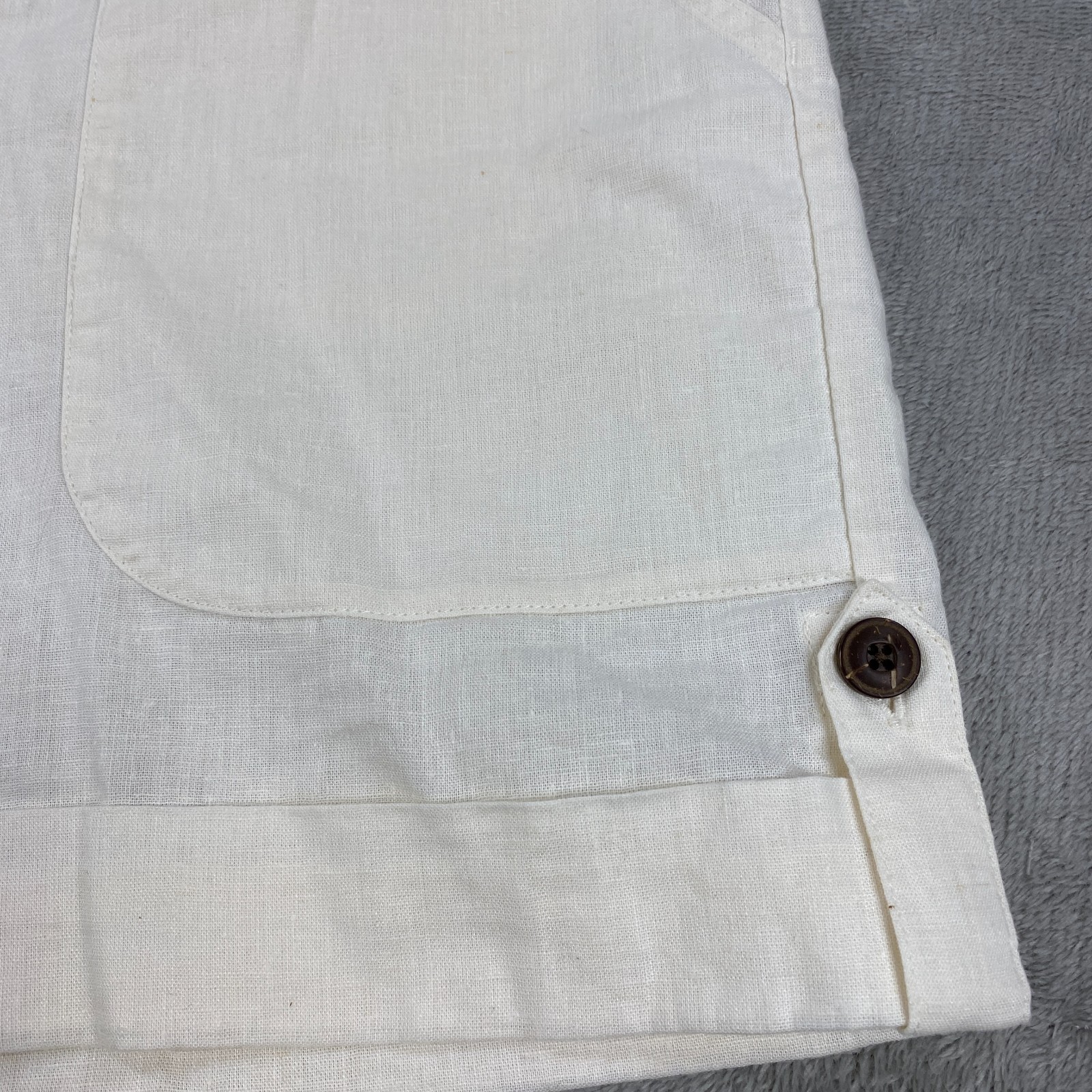 Patagonia Chino Cuffed Shorts Womens 12 Cream Off White Island Hemp Roll Up Cuff thumbnail 3