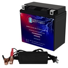 Mighty Max YTX14L-BS Replaces BRP 600 Ryker ACE 23-24  12V 2Amp Charger