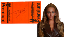 Beyonce Knowles Signed Airline Tag.  Autograph, JSA