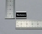 Technics Turntable Badge Logo For Dust Cover 20mm x 15mm Silver With Adhesive