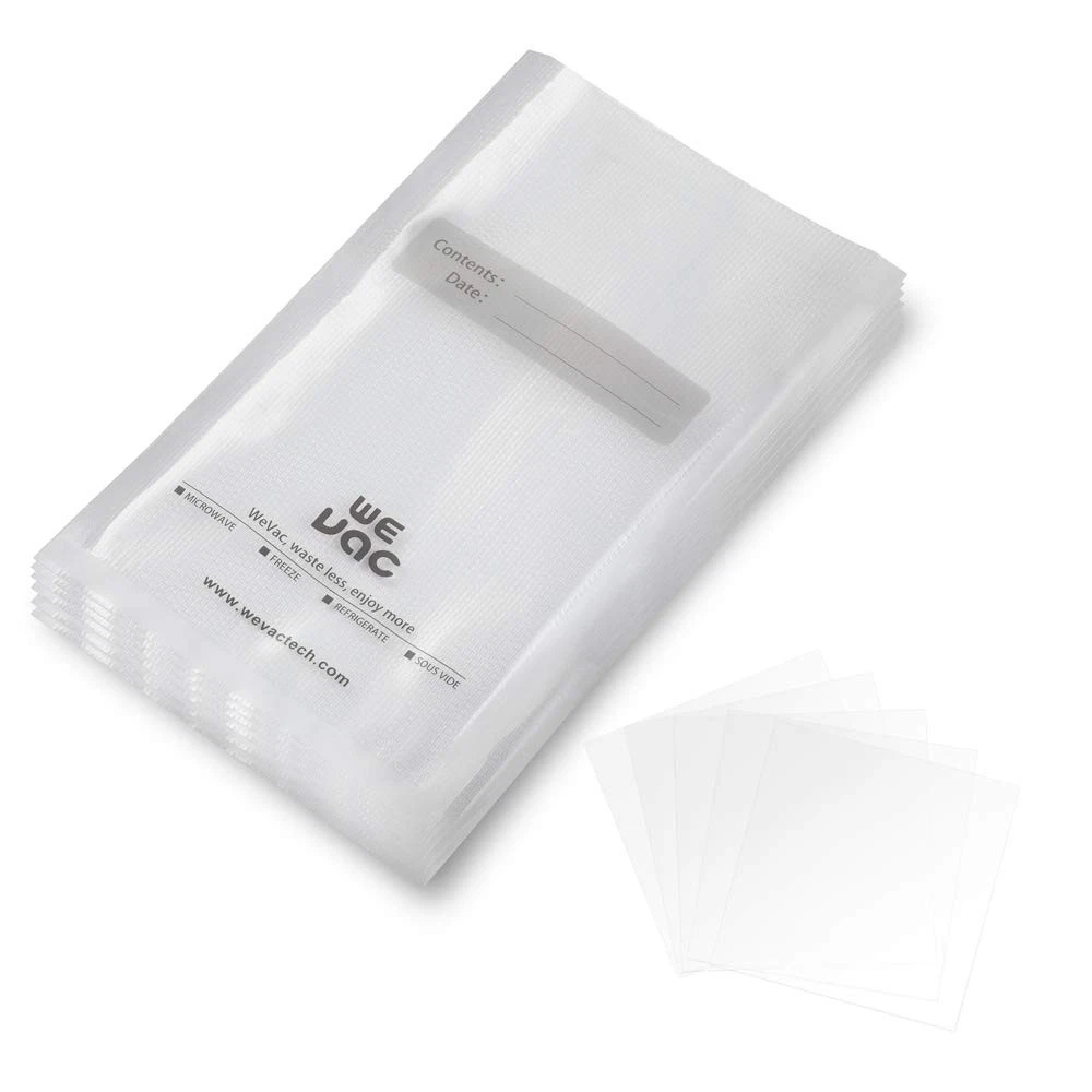 Wevac Vacuum Sealer Bags 100 Pint 6x10 Inch for Food 6"x10" 100 Count, Clear