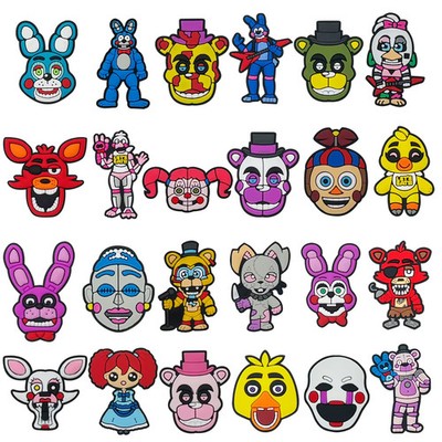 24PCS 5 Nights at Freddy's Croc Charms