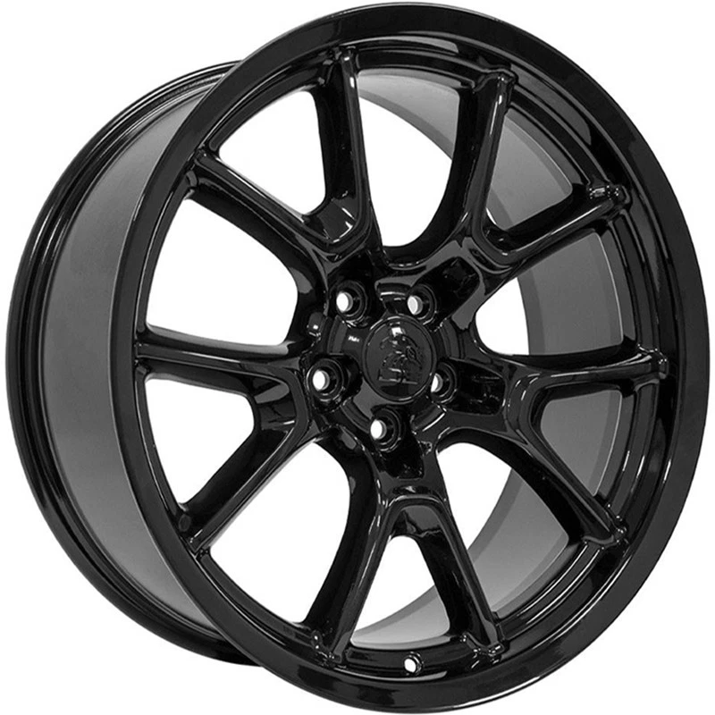 20" Gloss Black Wheel for 2005-2023 Chrysler 300 - RVO2801 - Image 4 of 4
