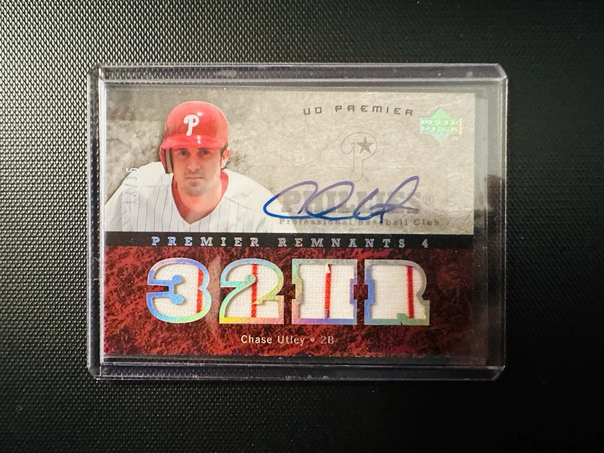 Chase Utley Autographed Baseball Sports Trading Cards 