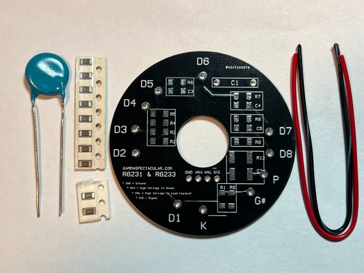 Hamamatsu R6233 R6231 R6232 PCB Voltage Divider KIT PMT