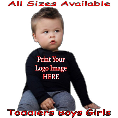 Toddlers Sweatshirt Print Your Own Logo Name Number Image Picture Personalized