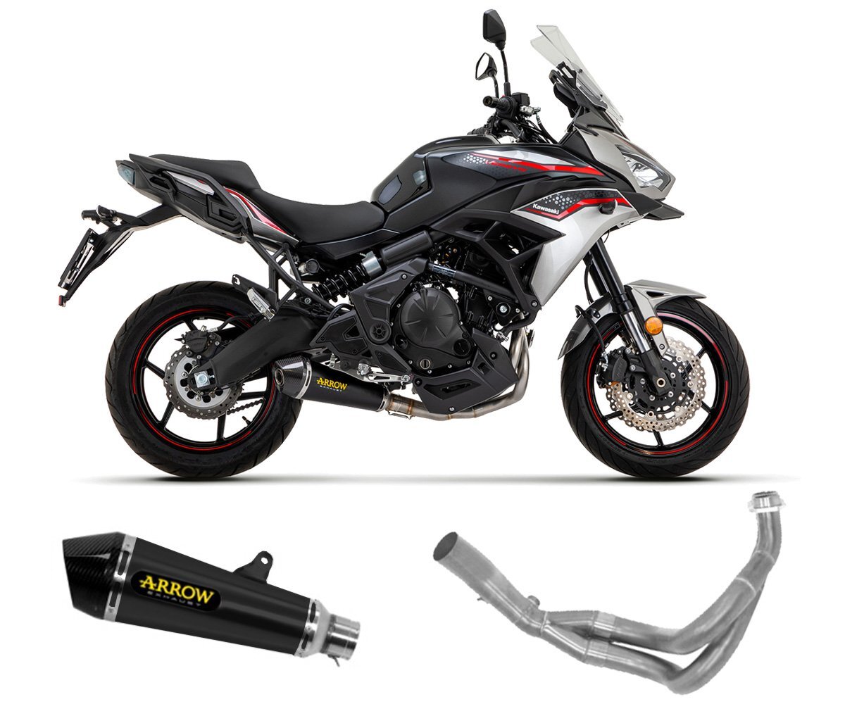 Full Exhaust Kat Arrow X-kone Black KAWASAKI Versys 650 2021