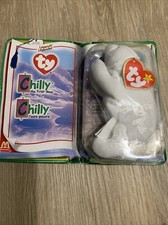 Retired Rare Ty Beanie Baby Chilly the Polar Bear McDonald's Legends Trio