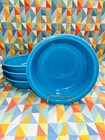 FIESTA 4 NEW PEACOCK BLUE 6 7/8” retired medium BOWLS 19 oz Fiestaware FREE SHIP