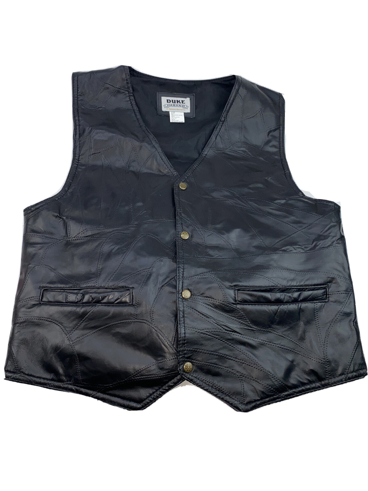 duke haband leather vest