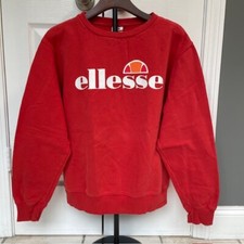 Ellesse Heritage Women s XL Sweatshirt Red Orange Sporty Streetwear