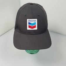 Vintage Chevron Gas Station SnapBack Cap Logo Hat USA Riverside