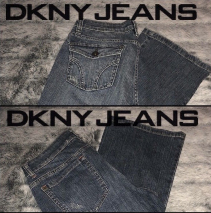 DKNY Women’s Relaxed Fit Jeans w/Back Flap Pockets … Gem