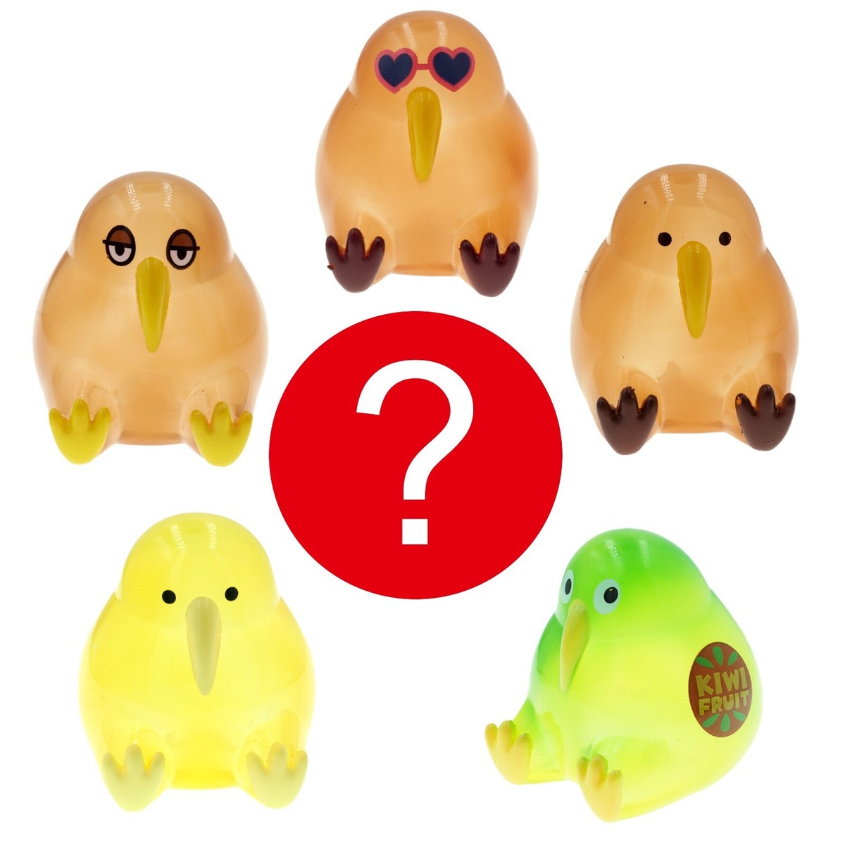 Japanese Blind Box Kiwi Bird Clear Sofubi Vinyl Art Toy 1 Random