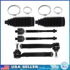 6pcs For 2013-2019 Nissan Sentra Nv200 Front Inner Outer Tie Rod End Bellow Boot